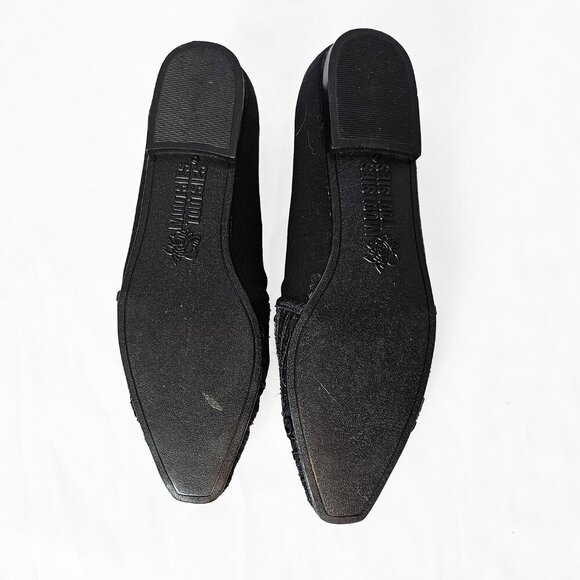 Vintage Mootsies Tootsies 90's Black Embroidered Slip On Flats - Picture 4 of 6